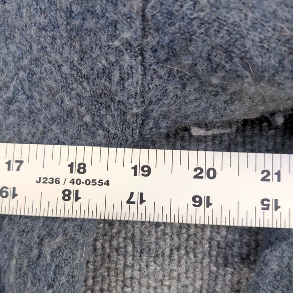 Madewell Women's Button-Sleeve Pullover Knit Sweater Blue XS Merino Wool Blend - Picture 12 of 12